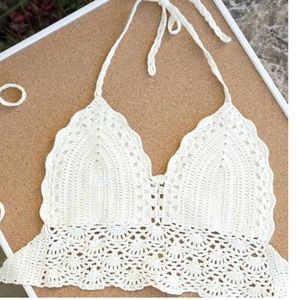 Crochet beach top